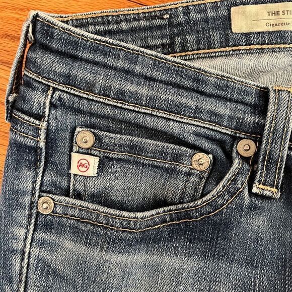 AG Adriano Goldschmied The Stilt Cigarette Blue Jeans | Size 28 - Picture 9 of 14